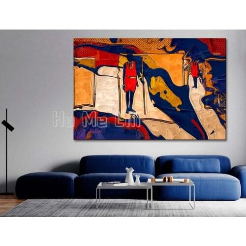 Abstract Afrocentric Art Marble Print Amazing African Wall Decor Canvas West Home Decor