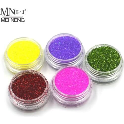 MNFT 24 Bottles 24 Color Glittering Powder For Fly Tying Materials Fly Fishing Nymph Skin Sparkling Flashing Powder Glitter