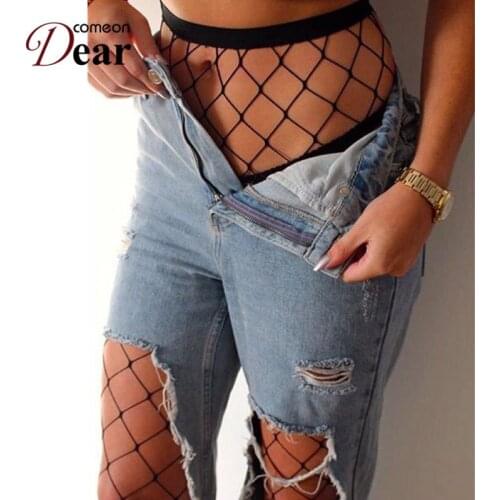 Comeondear Women Sexy Pantyhose Mesh Fishnet Tights Long Stocking Jacquard Black Pantyhose Stockings Lingerie Hollow Out HA3162