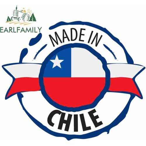 EARLFAMILY 13cm x 11cm for Chile Flag on A White Personality Creative VAN Stickers DIY Custom Printing Fashion Funny JDM Decal