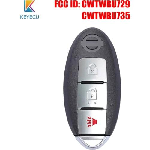 KEYECU FCC ID: CWTWBU729 / CWTWBU735 for Nissan Pathfinder Rogue Versa 2007 2008 2009 2010 2011 2012 2013 Smart Remote Key ID46