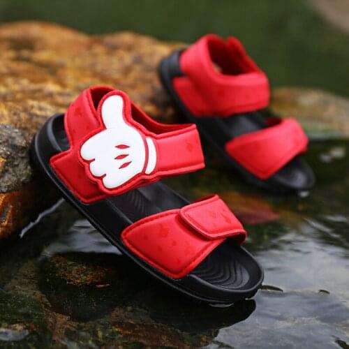 2019 Summer Baby Kids Sandals Boys Girls Beach Shoes Children Sandals Cute Cartoon Soft Bottom Non-slip Toddler Water Shoes