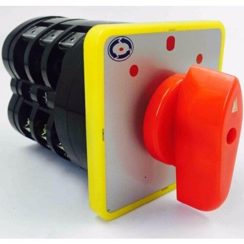 LW5-16D0725/3 Universal Change-over Switch 3 Archives 3 Section 16A Silver Contact Rotating Knob Switch 45