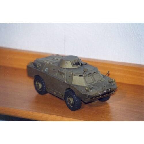 1:25 Scale BRDM-2 Amphibious Armoured Patrol Car DIY Handcraft PAPER MODEL KIT Puzzles Handmade Toy DIY