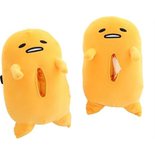 Cartoon Cute yolk man Plush Tissue Box Durable Home Car Sofa Paper Tissue Holder Napkin Case Pouch Kids Toys Dolls