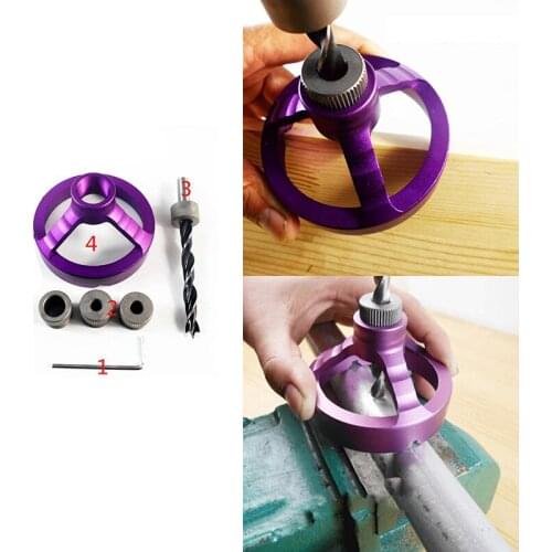 New Joinery System Kit Vertical Hole Jig Puncher Drilling Guide Woodwork Locator Woodworking Tools