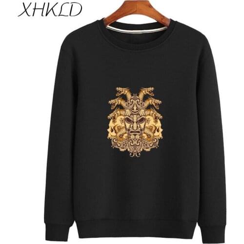 Autumn Unisex Sweatshirt Men Comic print Casual Tracksuit Pullover Streetwear Coats Long Sleeve Slim Sportswear Male Jacket