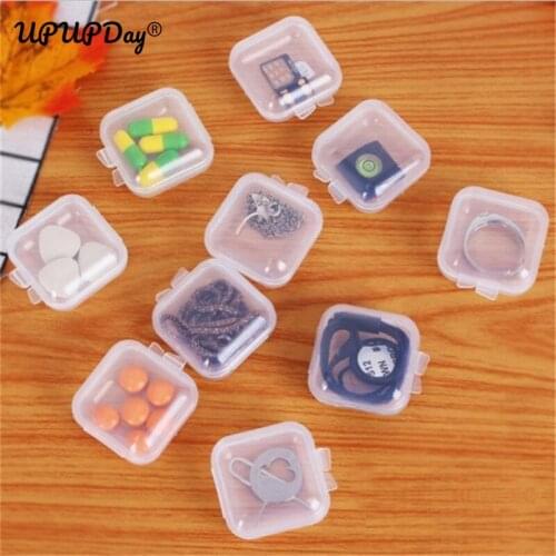 Plastic Storage Case Collection Box Jewelry Earrings Container Business Card Box Organizer PE Hardware Tool Accessories Holder