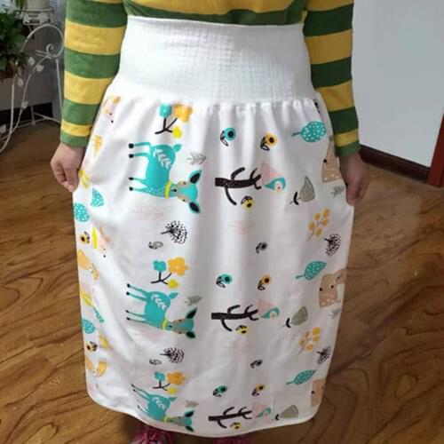 Adult aged people washable cotton waterproof diaper Skirt reusable replacement pad Incontinence Underwear, Overnight Absorbency