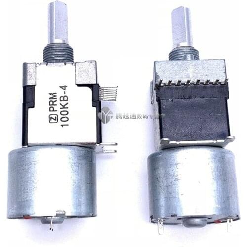 RK168 motor potentiometer stereo channel B100K * 2 axis 20MM power discharge machine drive volume potentiometer