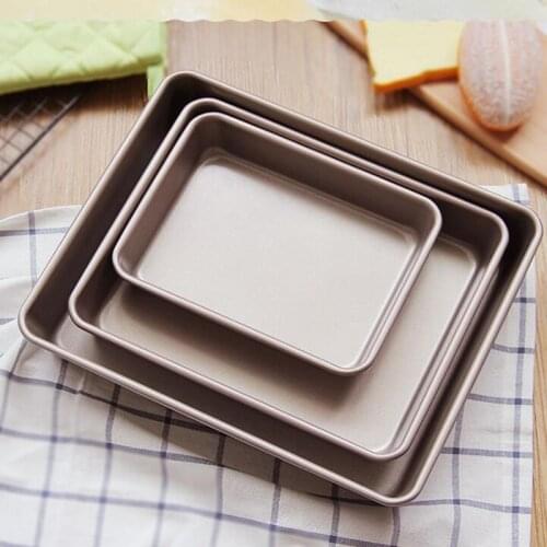 Rectangular Baking tray Non-stick Metal Cake Bread Baguette Baking Pan Form Mold For Oven Bakeware