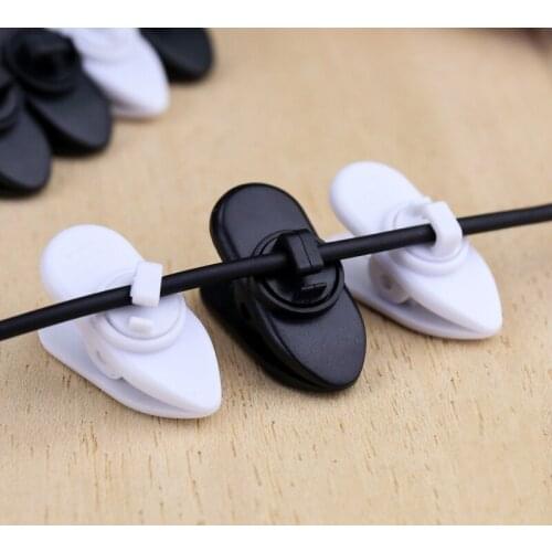 SIANCS 10PCS Earphone Clips Fixer Holder For Headphone Line Bind USB Cable Holder Organizer Wire Cord Cable Winter