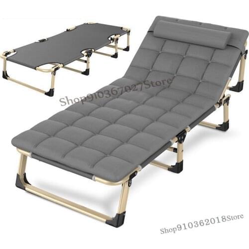 Nap folding bed Household recliner marching simple portable office lunch break adult hospital escort single bed