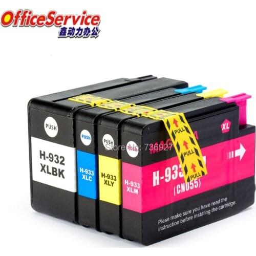 Compatible ink Cartridge For HP 932 933 HP932 HP933XL, suit for Officejet 6100 6600 6700 7110 7610 7612 7510 7512 printer