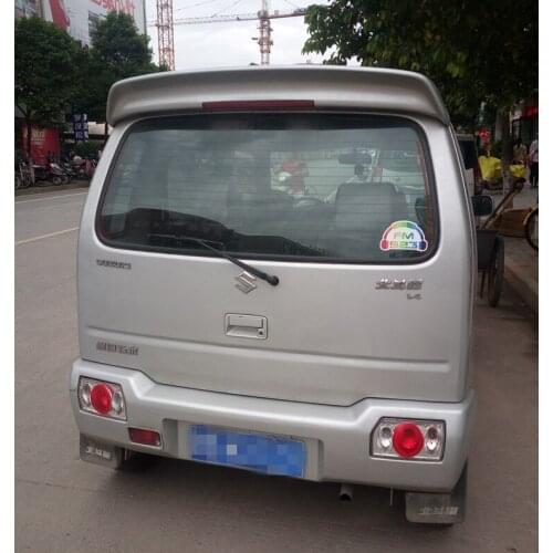 For Suzuki WagonR Spoiler 2006-2012 WagonR Spoiler ABS plastic Material Car Rear Wing Color Rear Spoiler sport with light 2009