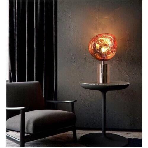 Glass Lava Table lamp Nordic Simple Creative Retro Loft American Style Lighting Home Bedroom Foyer Hotel Living Room