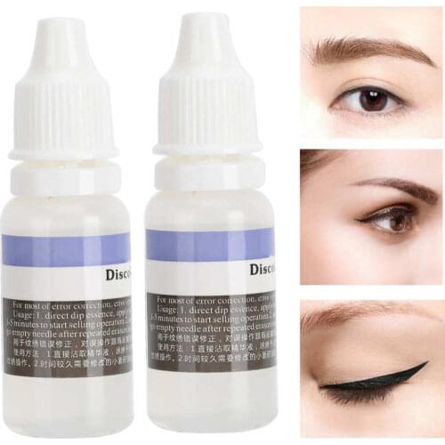 2pcs 15ml/bottle Tattoo Correction Serum Painless Pigment Fading Agent Eyebrow Lip Microblading Remover TattooColor Fixing Agent