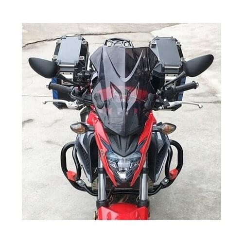 Motorcycle Windscreen Windshield Wind Deflector Guide Hood For Honda CB500F 2019 2020 CB 500F Accessories Smoke Black Clear