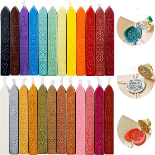 1pc Sealing Wax Stamp Seal Colorful Antique Strips Candle Beeswax Sigillo for Postage Letter Retro Wedding Envelope Invitation