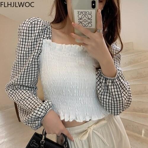 2021 Korea Chic Japanese Kawaii Style Cute Sweet Lolita Slim Off Shoulder Strapless Tops Blusas Floral Print Women Blouses