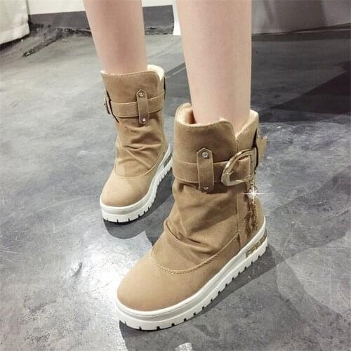 Snow Boots Plus Size Winter Shoes New Arrival Platform Boots Women Outdoor Fashion Warm Shoes for Girls Women High Tops Shoes