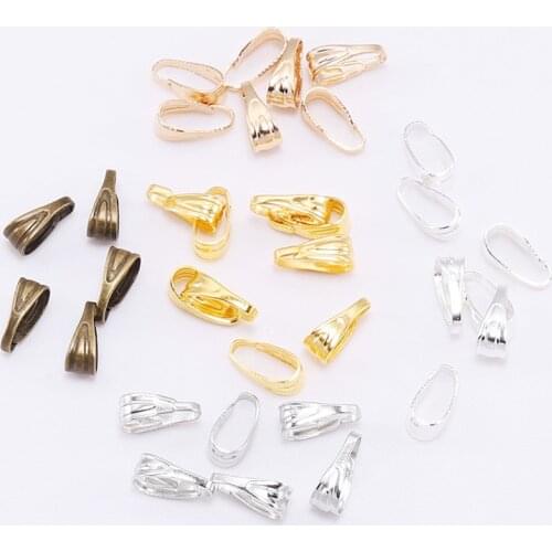 100Pcs Pendant Clasp Connectors Gold Clips Connector For Jewelry Making Findings Bracelet Necklace Accessorie Supplies Wholesale