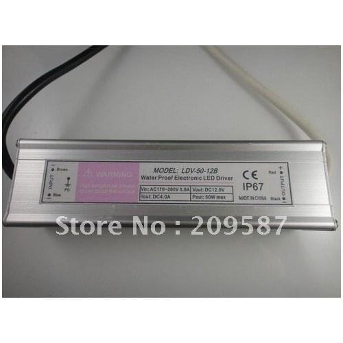 12V 4.0A 50W Waterproof Electronic LED Driver Transformer Power Supply