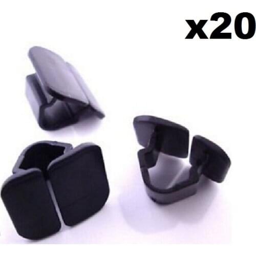 20x For Audi Bonnet Insulation Plastic Clips- Retainer Clips for Hood Sound Deadener