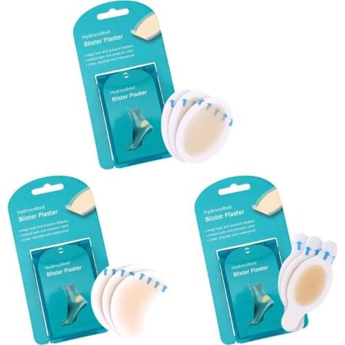 4Pcs/Box Blister Bandages Waterproof Hydrocolloid Plaster Adhesive Anti-Wearing Heel Gel Sticker Pain Relief Pedicure Patch Pads