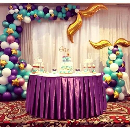 42pcs DIY Mermaid Balloons Garland Set Mermaid Tail Balloons Arch Party Decoration Supplies Girl Birthdays Wedding Party Decor