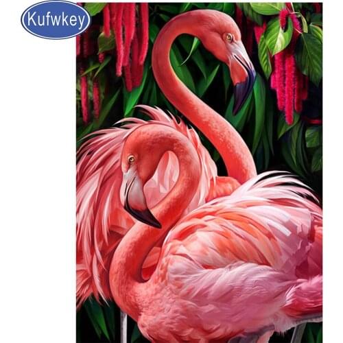Diamond painting Flamingo art 5d diy handmade embroidery kits pink birds full squareround drill home decoration diamond arts