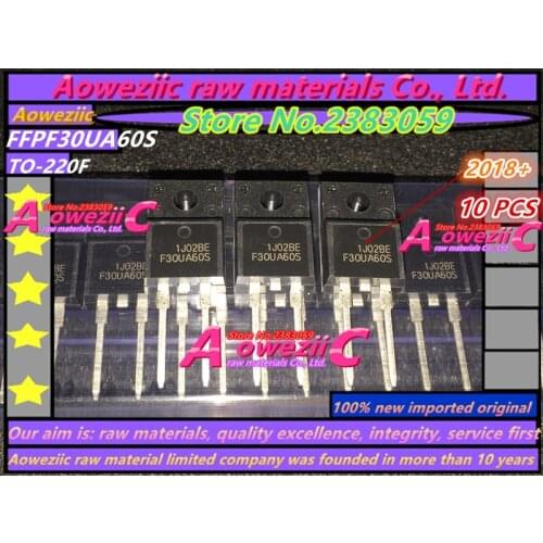 Aoweziic 2018+ 100% new imported original FFPF30UA60S F30UA60S TO-220F Fast recovery diode 600V 30A