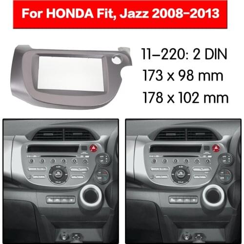 Car Radio frame Audio Fascia For HONDA Fit, Jazz 2008 -2013 Car Stereo Radio Fascia Panel Installation Adapter DVD player Frame