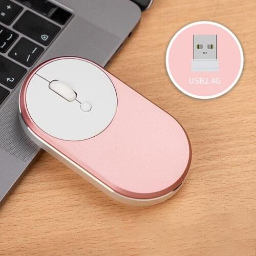 M1 wireless mouse ultra-thin mini aluminum alloy frame 2.4GHz rechargeable mute mouse office business rechargeable mouse