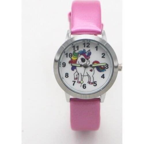 New arrival Fashion Quartz kids cartoon Unicorn Lovely Watch children student girls boys Watches Reloj Mujer kol saati