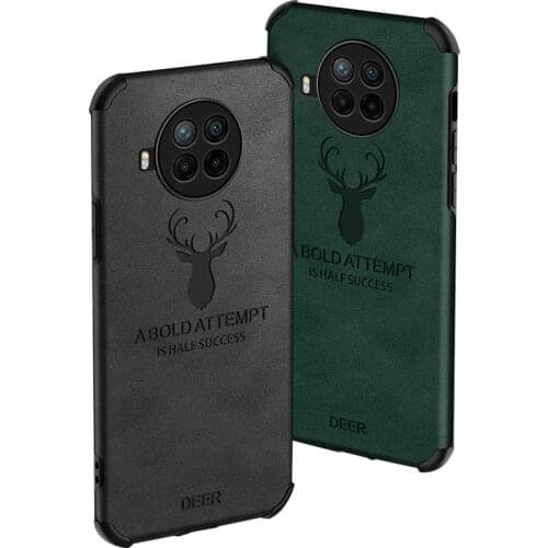 For Xiaomi Mi 10T Lite Case Soft TPU+Leather PU Deer shockproof protective Back Cover Case for xiaomi mi 10 Ultra 9T Mi10 Pro