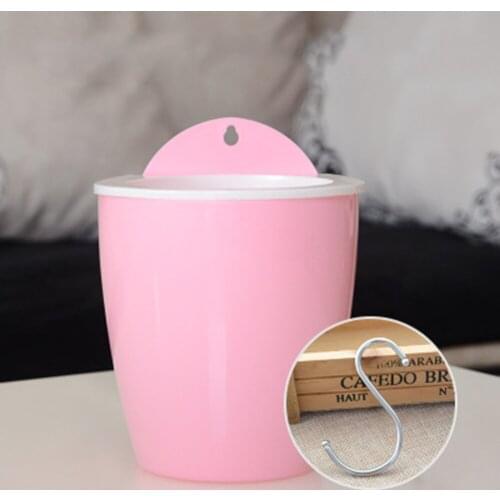 Flower Pot Self Watering Hanging Flower Pot With Water Container For Home Garden Decoration Green Blue Pink White 3 Sizes