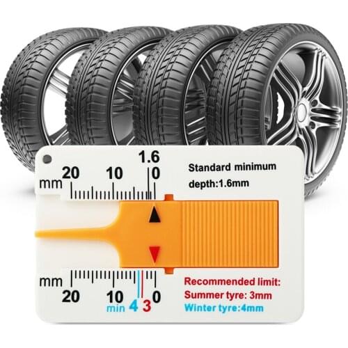 Car Tyre Depth Gauge Tool For Toyota Corolla Avensis Yaris CHR For KIA Rio K3 K5 KX5 Focus Cruze Golf Polo
