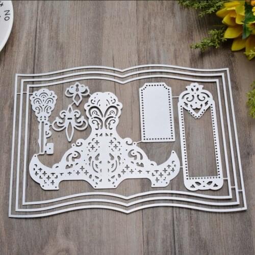 Books Metal Cutting Dies For DIY Scrapbooking Embossing Paper Cards Making Decorative Crafts Supplies Templates