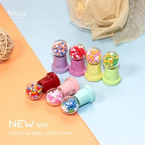 1Pcs Kawaii Miniature Dollhouse Mini Candy Machine Pretend Play Barbies Doll Food Kitchen Toys for Girls