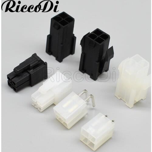 10-50Set Kit 5557 5559 5569 EPS ATX Housing Wafter 4.2mm Pitch Male Female 2Row 4Pin Way Connector For Computer
