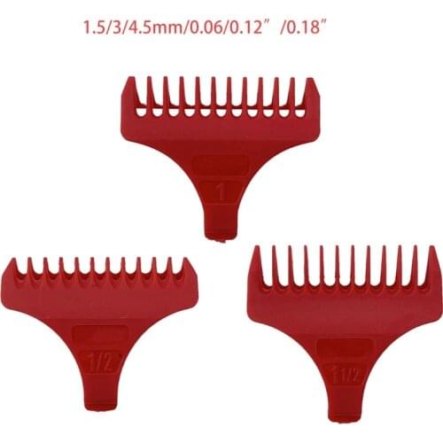 Professional Guide Comb Set Hair Clipper Limit Combs 1.5mm 3mm 4.5mm Standard Attachment Trimmer Part Accessories for Wahl 8081