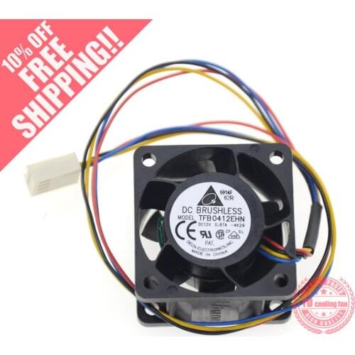 Brand new DELTA TFB0412EHN 4028 0.87A PWM 4CM Server cooling fan