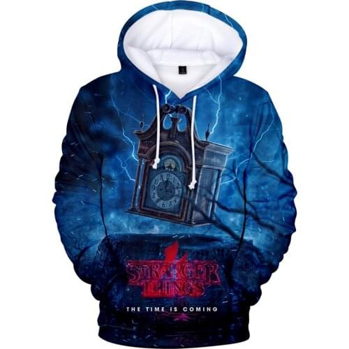 Mens Clothing Stranger Things 4 3D Print Fashion Fall Winer Suit Hoodies Sportswear Kawaii Women/Men Hooded Boy/gi Kids Clothes