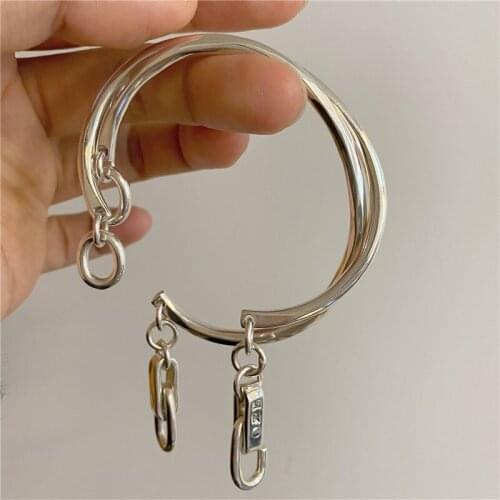 Miuoxion Wholesale Retro Hook Chain Bracelet Simple Personality Fashion Jewelry For Women Feature Namour Charm Gift All Seasons