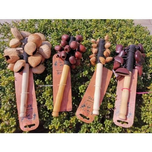 Terre seed shaker 4 kinds of seeds natural create a concise and powerful sound