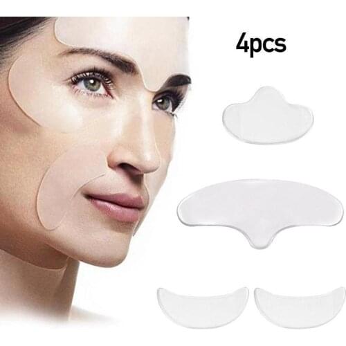 Silicone Wrinkle Removal Sticker Face Forehead Neck Eye Sticker Pad Anti Aging Patch Face Lifting Mask Skin Care Tools