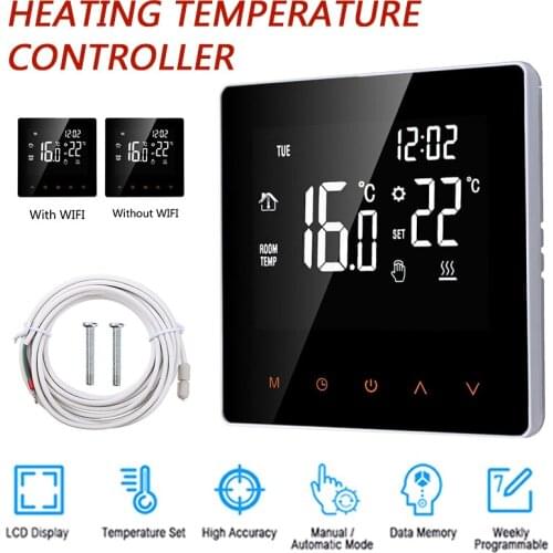 AC 230V 50/60Hz Wifi LCD Touch Screen S-mart Thermostat Electric Floor Heating Thermostat Temperature Controller For Home Use