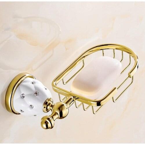 Vidric bathroom hardware crystal brass flexible soap basket/soap dish/soap holder/bathroom accessories,bathroom furniture FREE