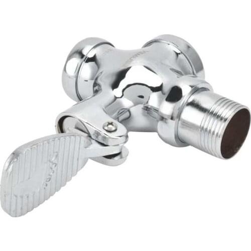 Foot Pressing Type Flush Valve Stainless Steel Urinal Flush Valve Toilet Flushing Valve Bathroom Toilet Accessory